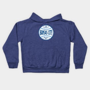 Kansas City Retro Big League Baseball - Blue Kids Hoodie